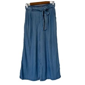 Be cool wide leg chambray pants